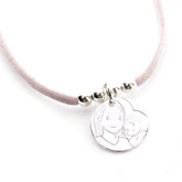 VIRGIN MARY LOOK AT ME - 20 mm silver medal necklace